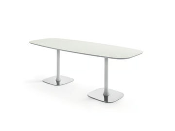RENDEZ-VOUS - Rectangular table with two bases by ENRICO PELLIZZONI - view 3